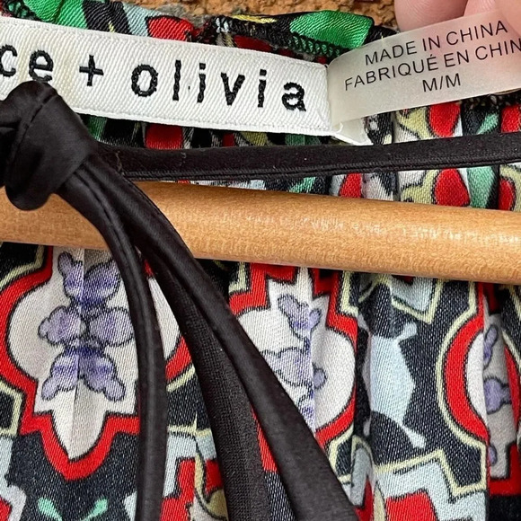 alice + olivia Arnette Tiered Tunic Dress medium - Picture 4 of 14